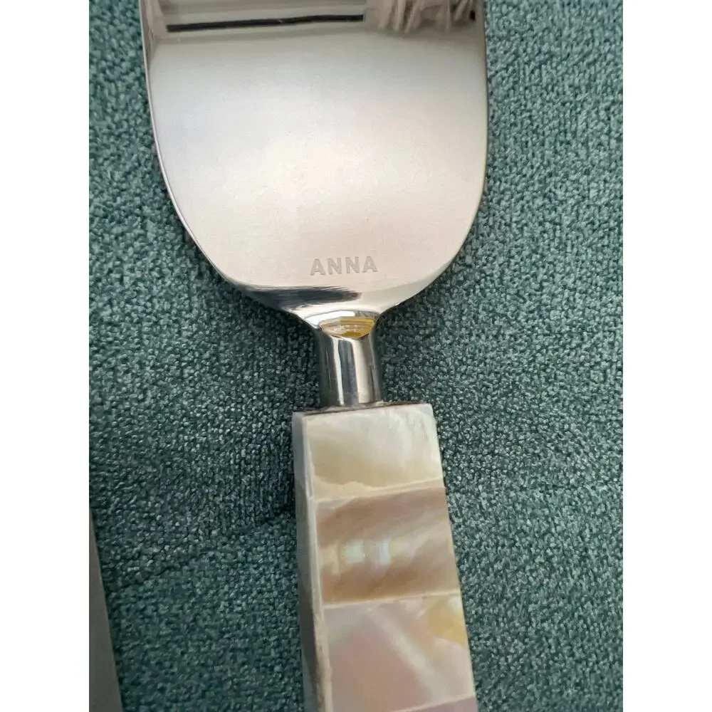 ANNA New York Mother of Pearl Cheese Knife Set Stainless Steel Charcuterie